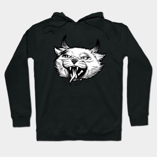 Horned Devil Cat Hoodie